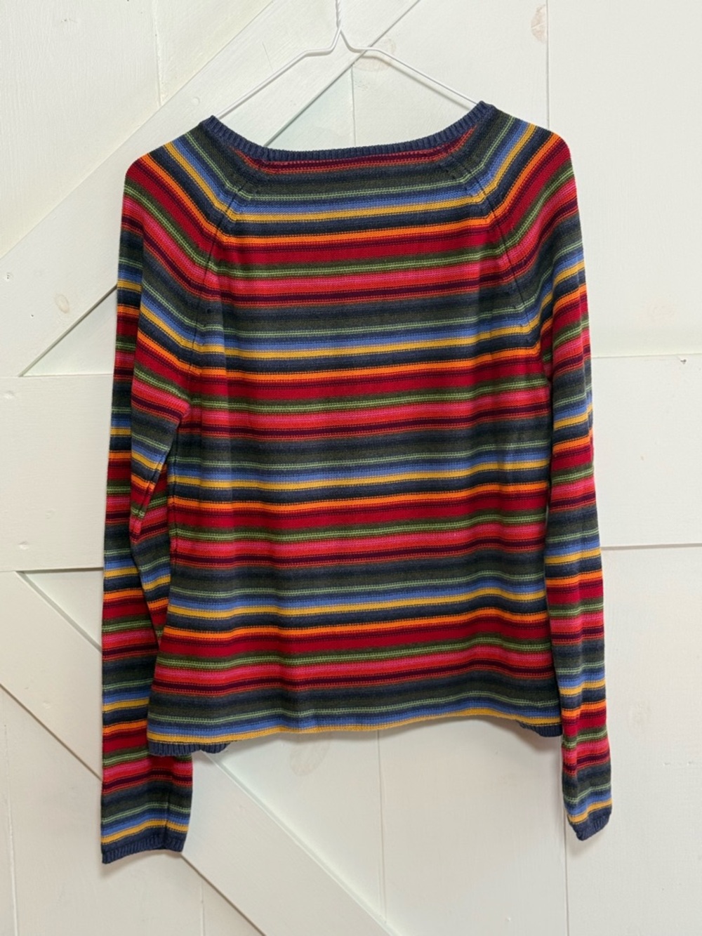 Talbots Multicolor Striped Crewneck Sweater Size Large - Picture 6 of 10